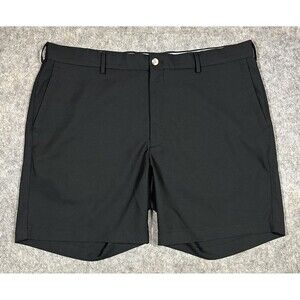 Pete Millar Salem High Drape Performance Shorts Men’s 38 Black Golf Chino